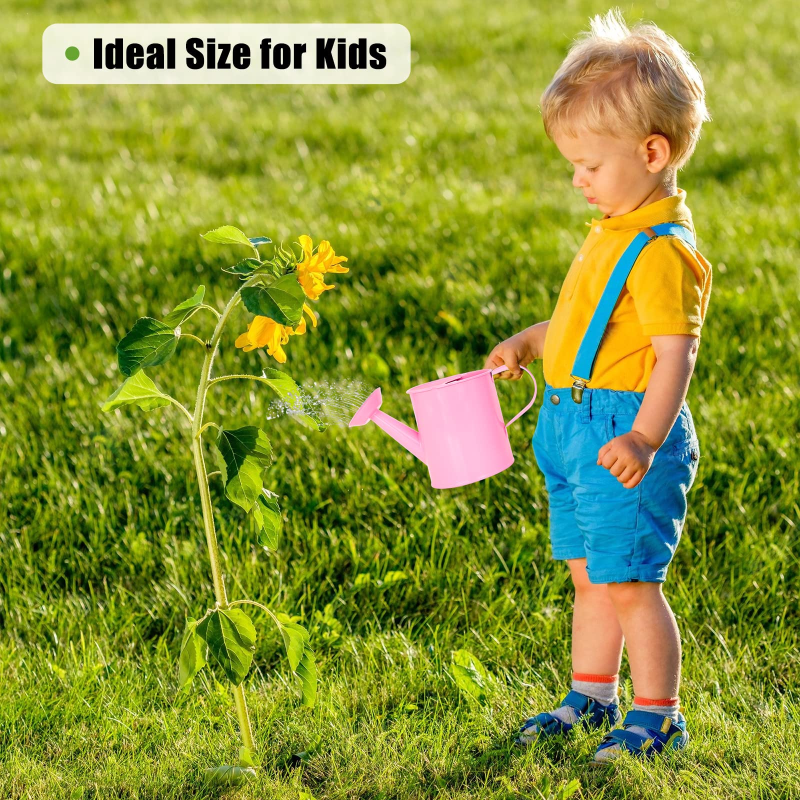 Lechloris free small kids watering can included to teach children watering skills