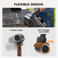 Leebein handle and three-speed controls detail for easy operation benefit