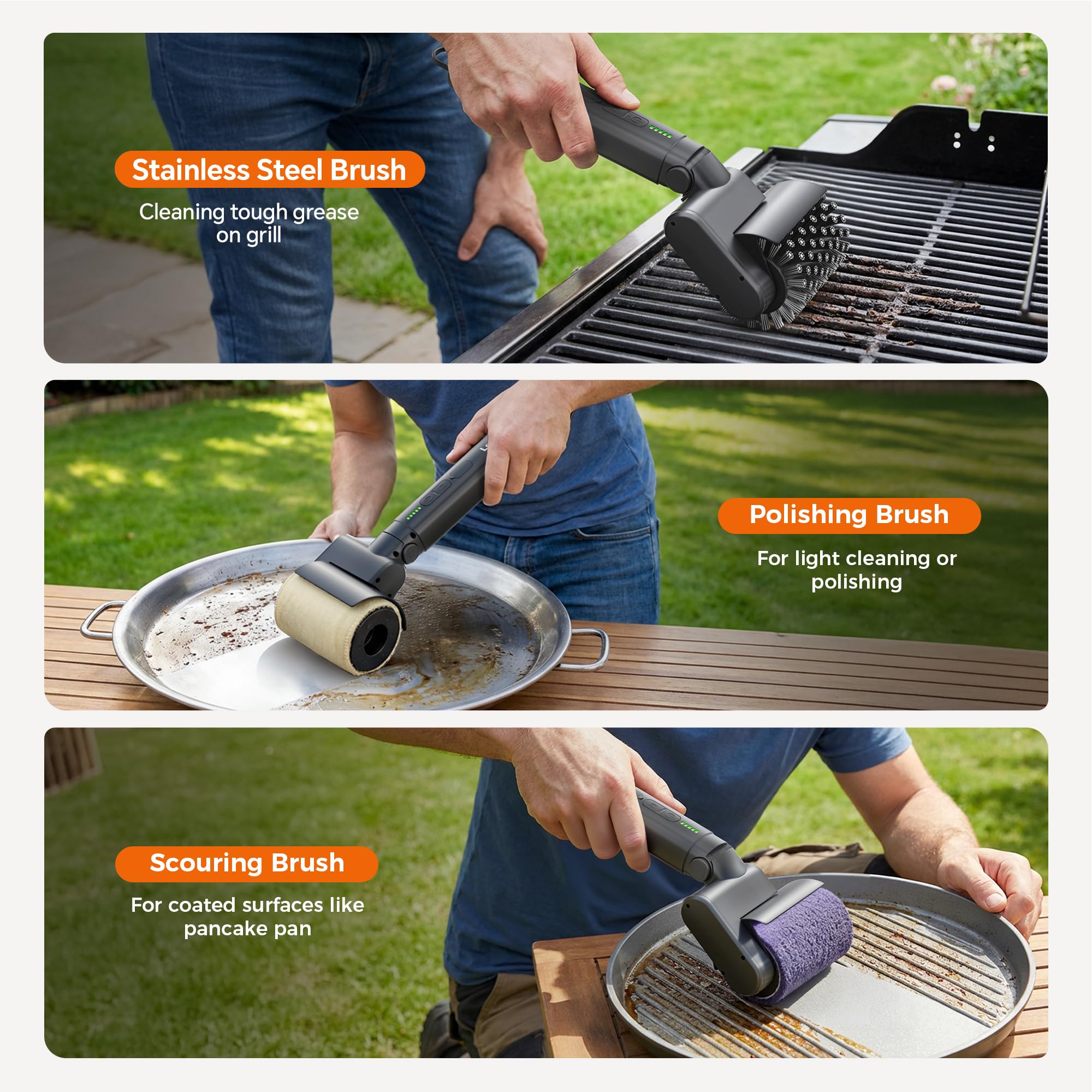 Leebein held in hand for scale illustrating compact cordless convenience