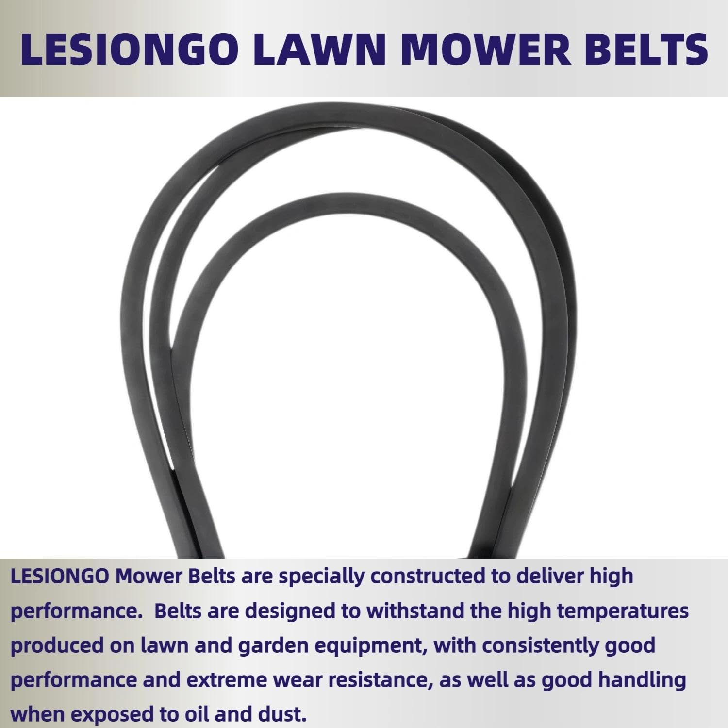 Leego belt on a zero-turn mower in yard demonstrating improved cut quality