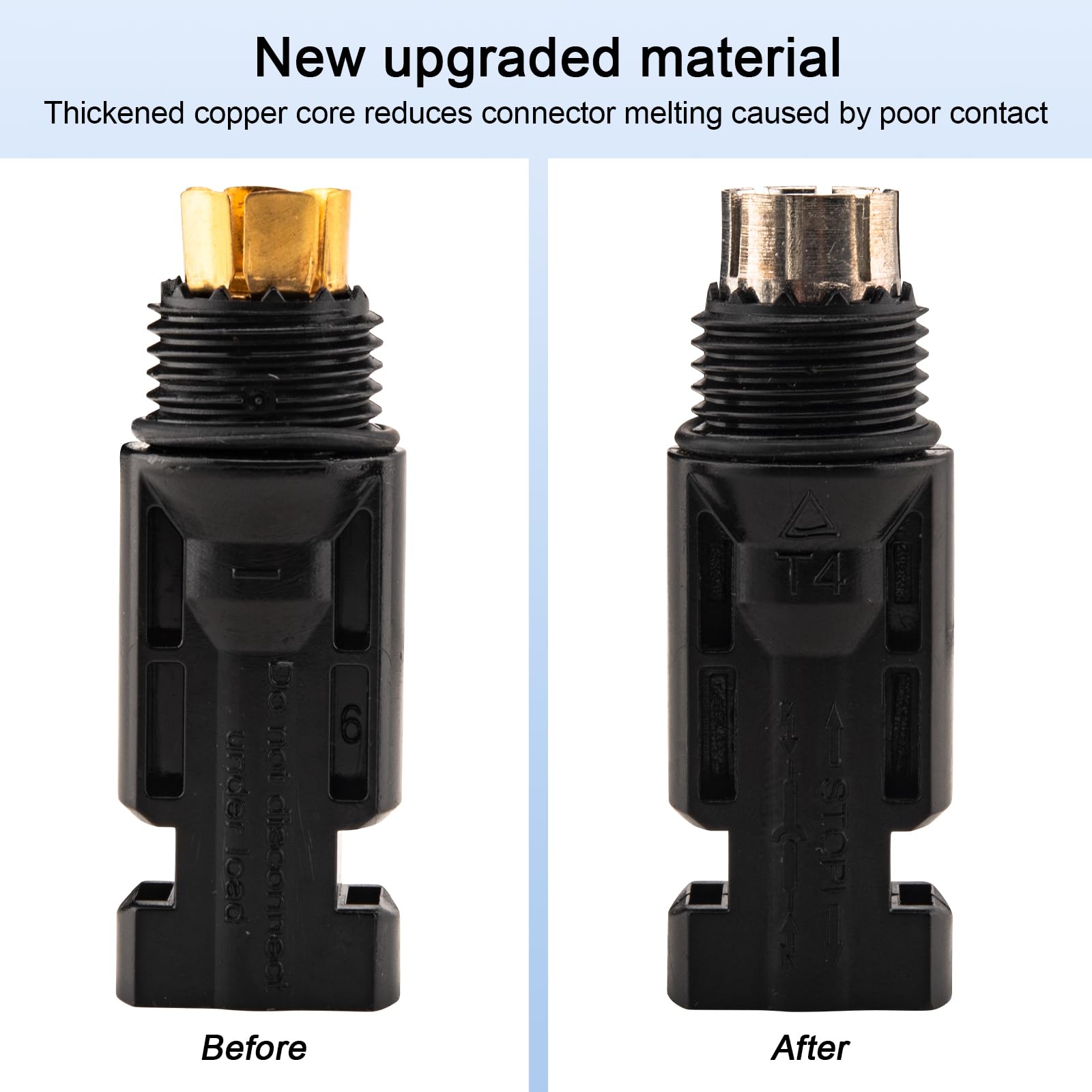Leehitech cable termination on AWG 14–10 illustrating proper crimp and reliable electrical connection