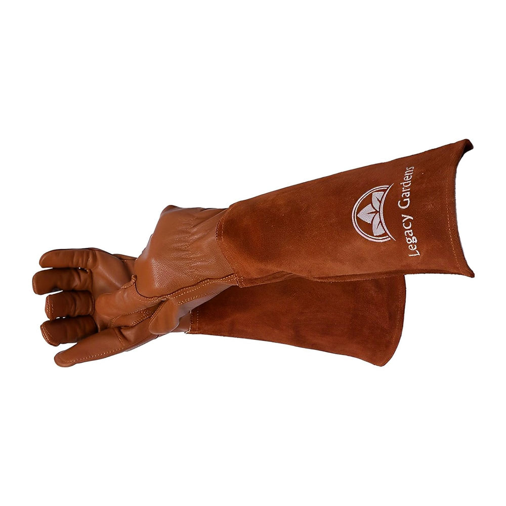 Legacy Gardens size scale hand comparison confirming snug, secure fit