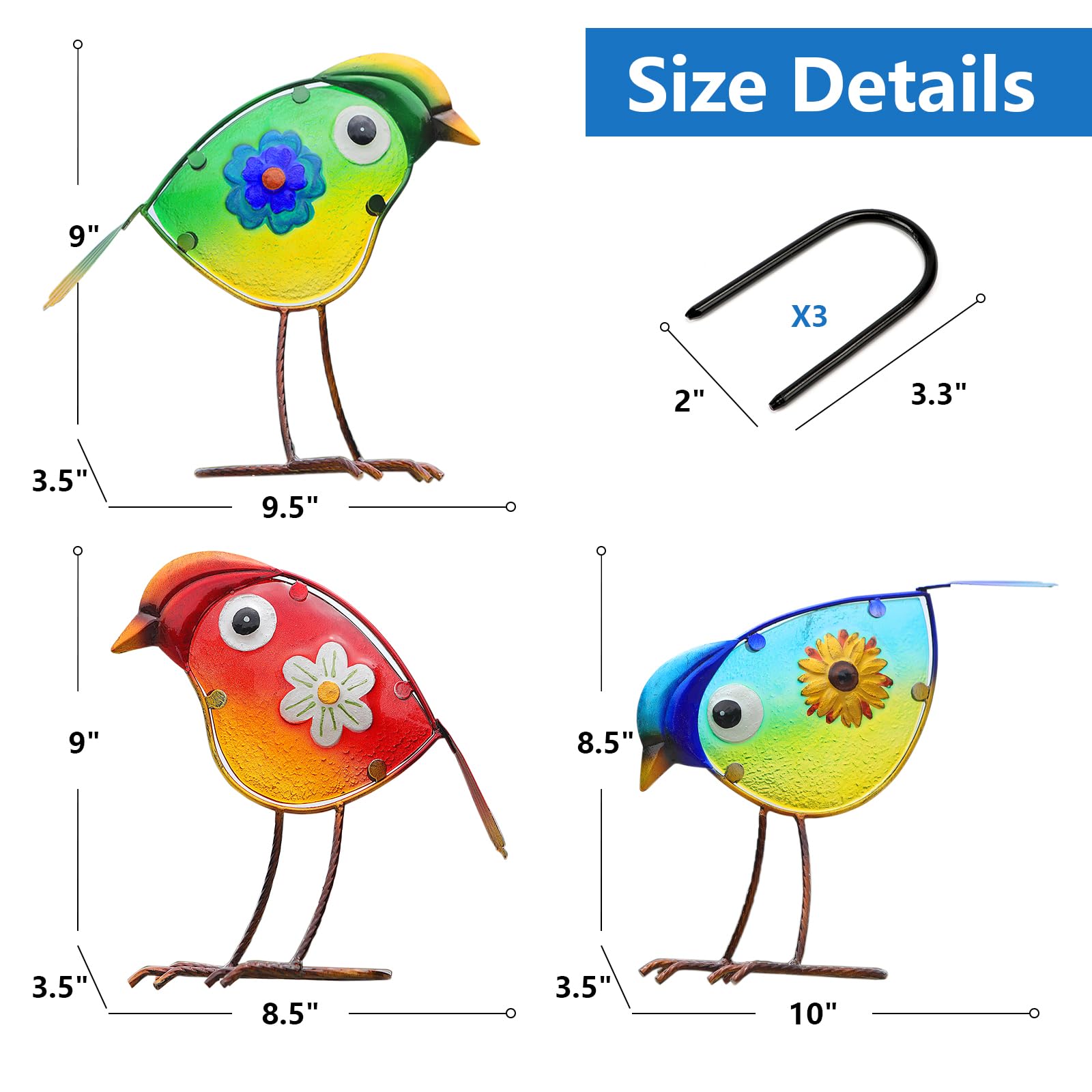 LEGIFO birds next to planter showing scale and easy placement benefit