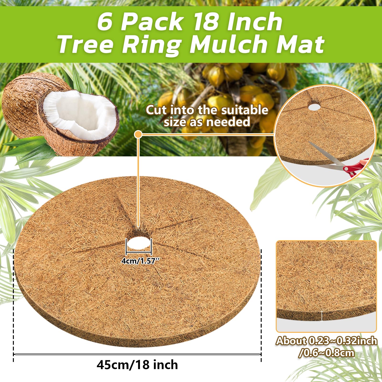 Legigo close-up of coconut fiber texture retaining moisture benefit