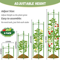 Legigo pointed stake tip close-up for easier soil insertion benefit