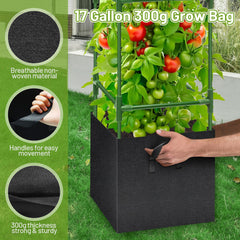 Legigo grow bag fabric detail showing 300g non-woven material for breathability and improved root health
