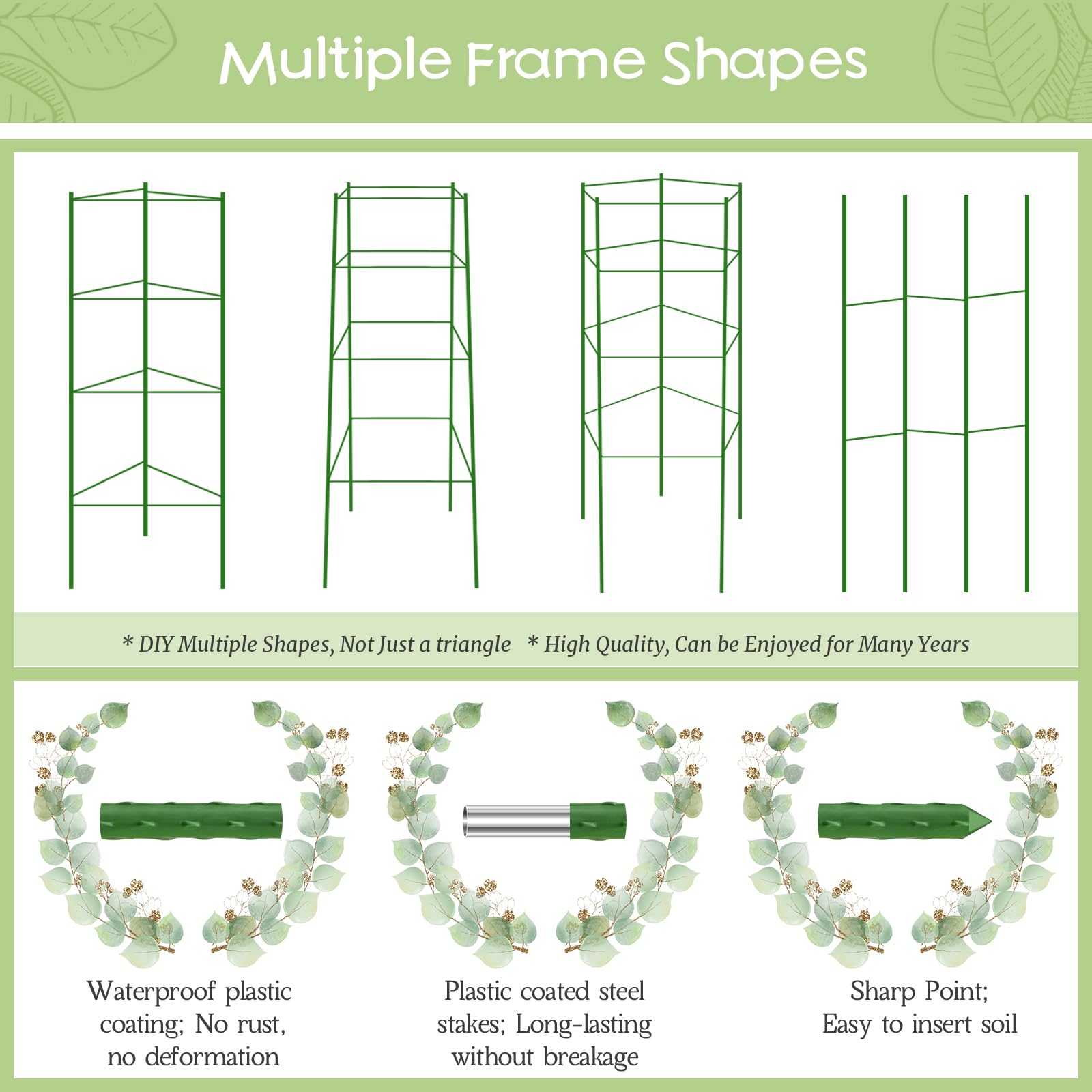 Legigo height extension tubes showing adjustable trellis height advantage