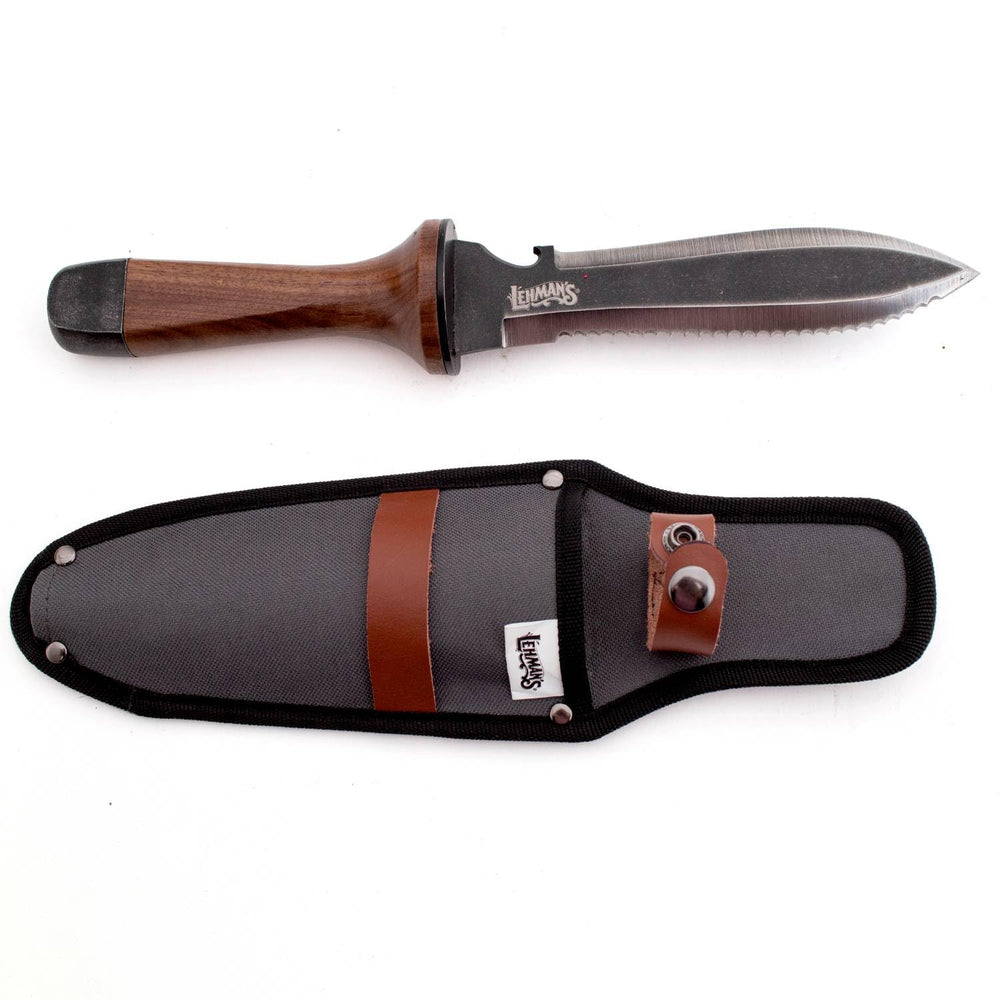Lehman's front view showing full knife and benefit of multiuse durability