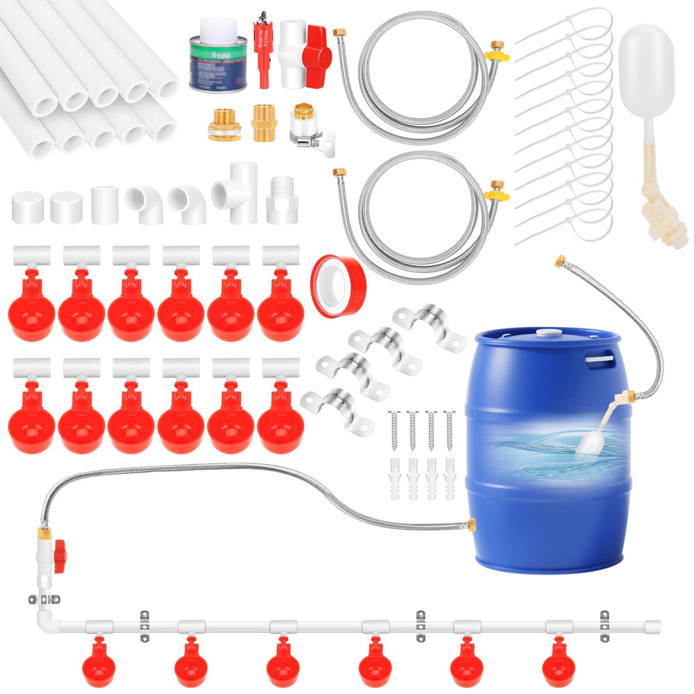 LEIFEOSH front packaging showing complete automatic waterer kit benefits