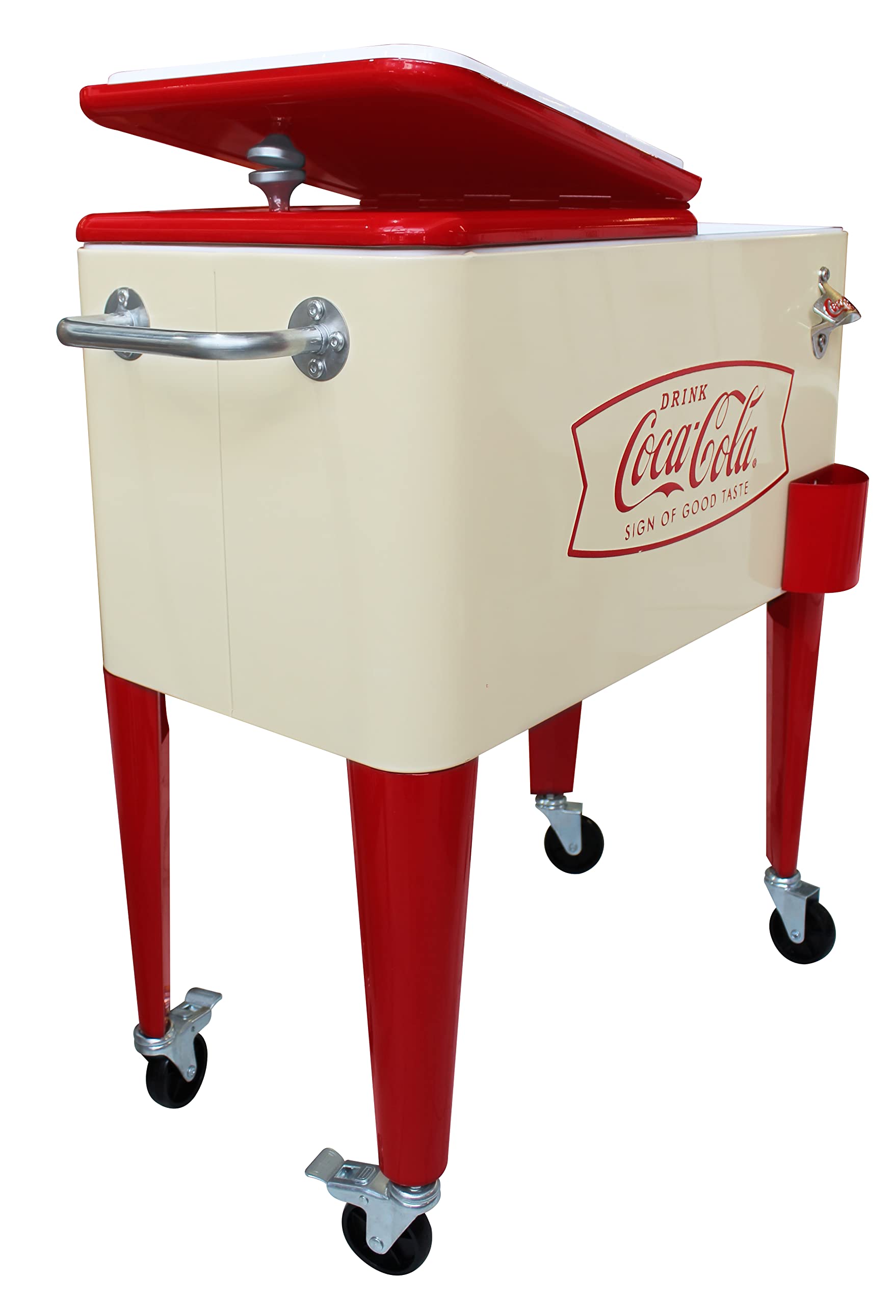 Leigh Country built-in bottle opener and cap catcher for tidy service
