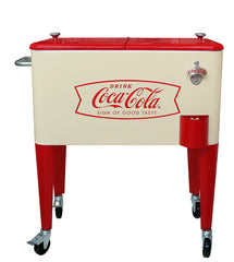 Leigh Country cooler with split top lids open for easy refill benefit