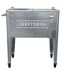 Leigh Country Craftsman front view showing galvanized exterior and double lid, stylish and functional