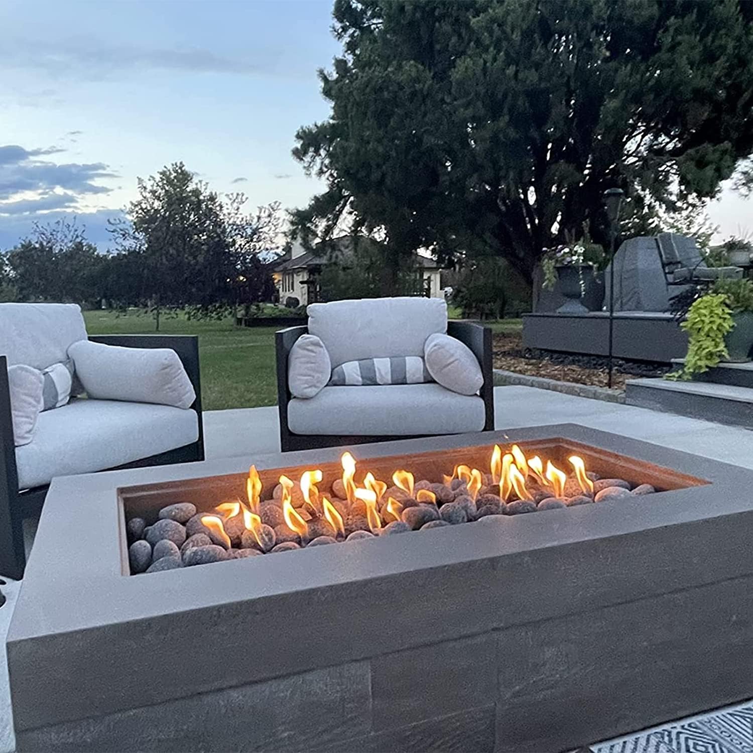 LEIMO KPARTS lava rocks in a water feature demonstrating natural, weatherproof use
