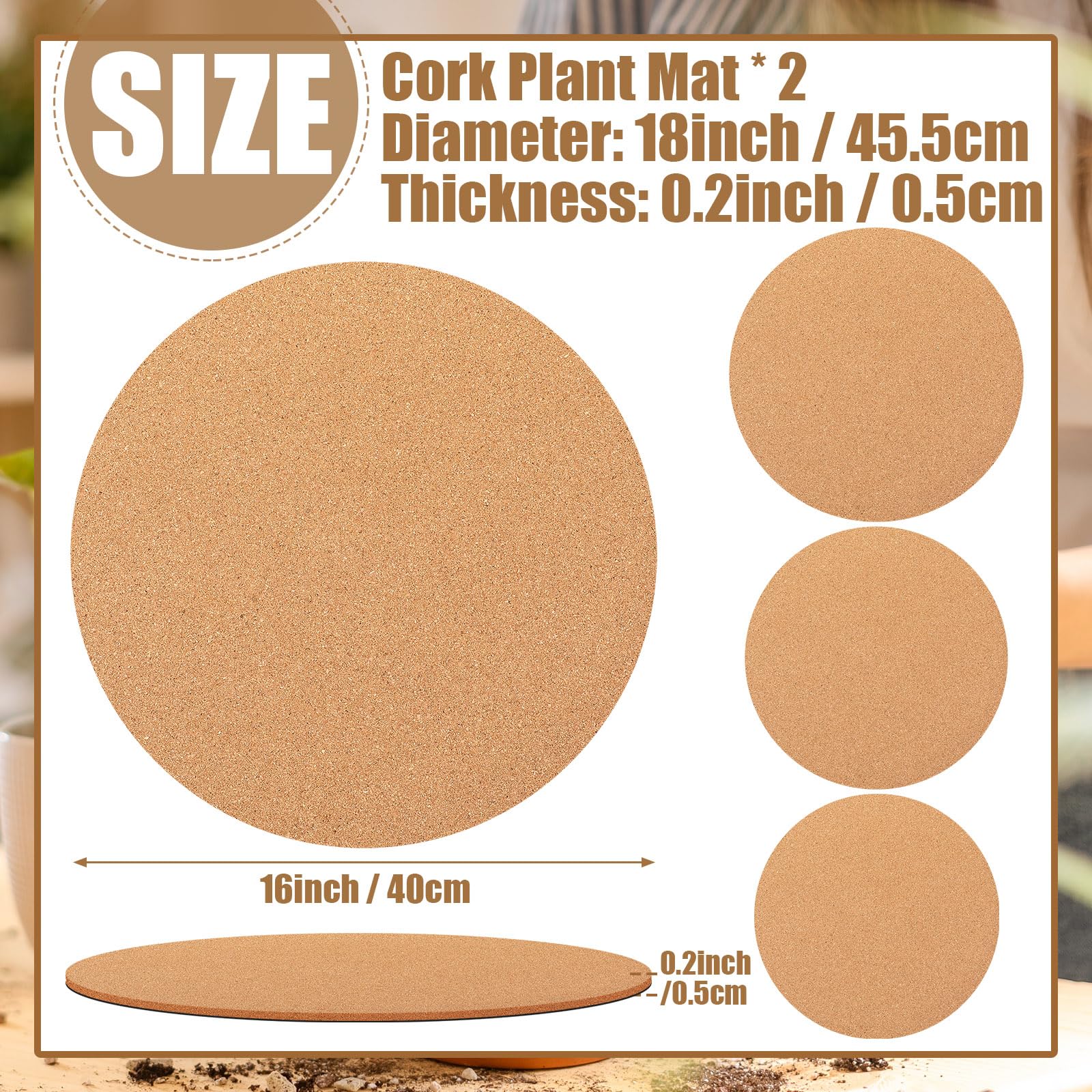 Leinuosen close-up of cork grain texture showing absorbent surface and natural look benefit