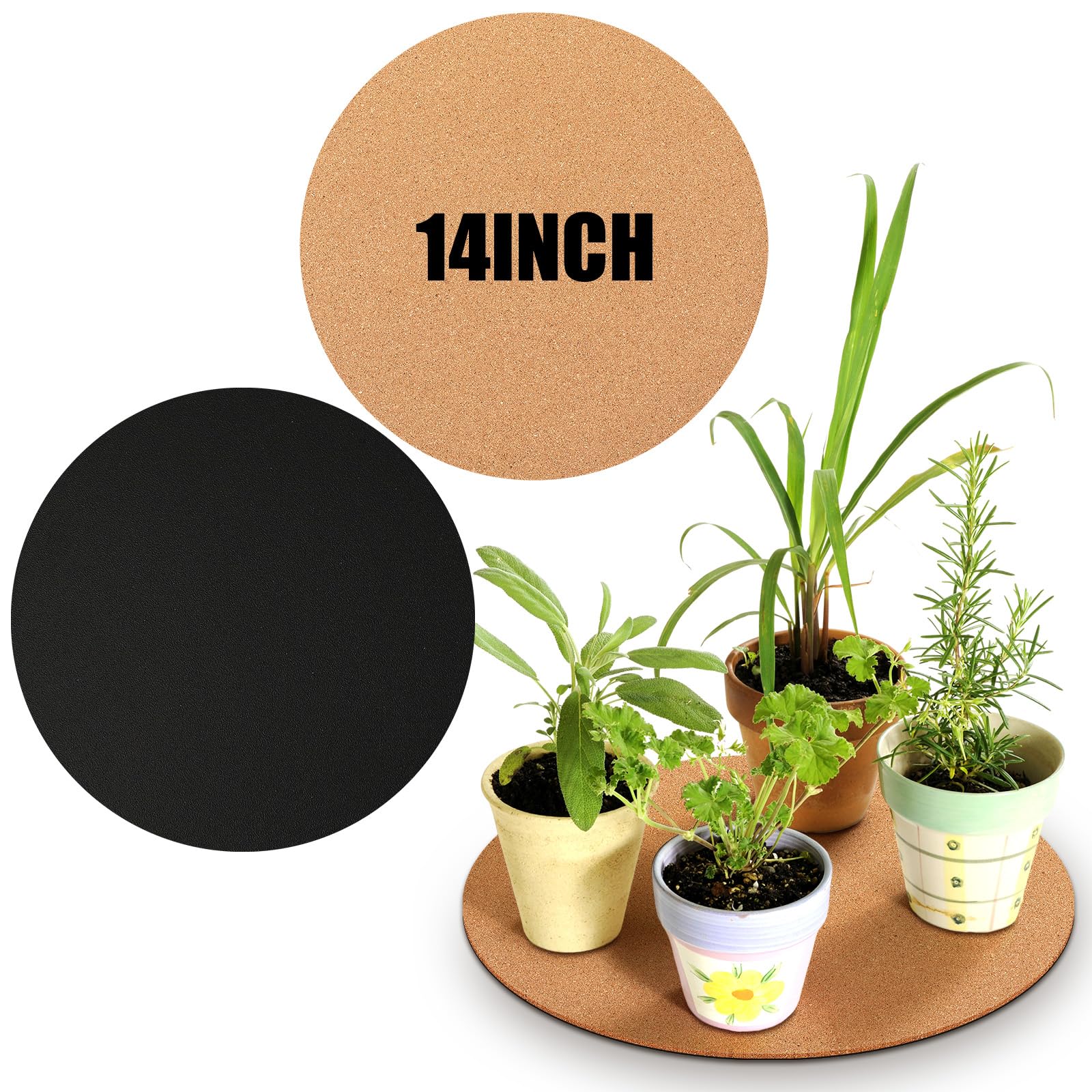 Leinuosen front packaging showing two cork plant mats and protective benefits