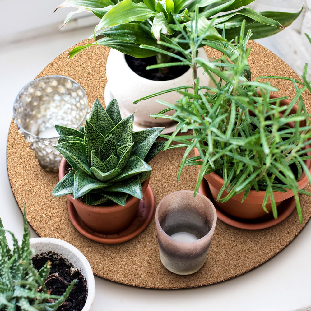 Leinuosen mat on balcony holding pots safely and resisting dampness