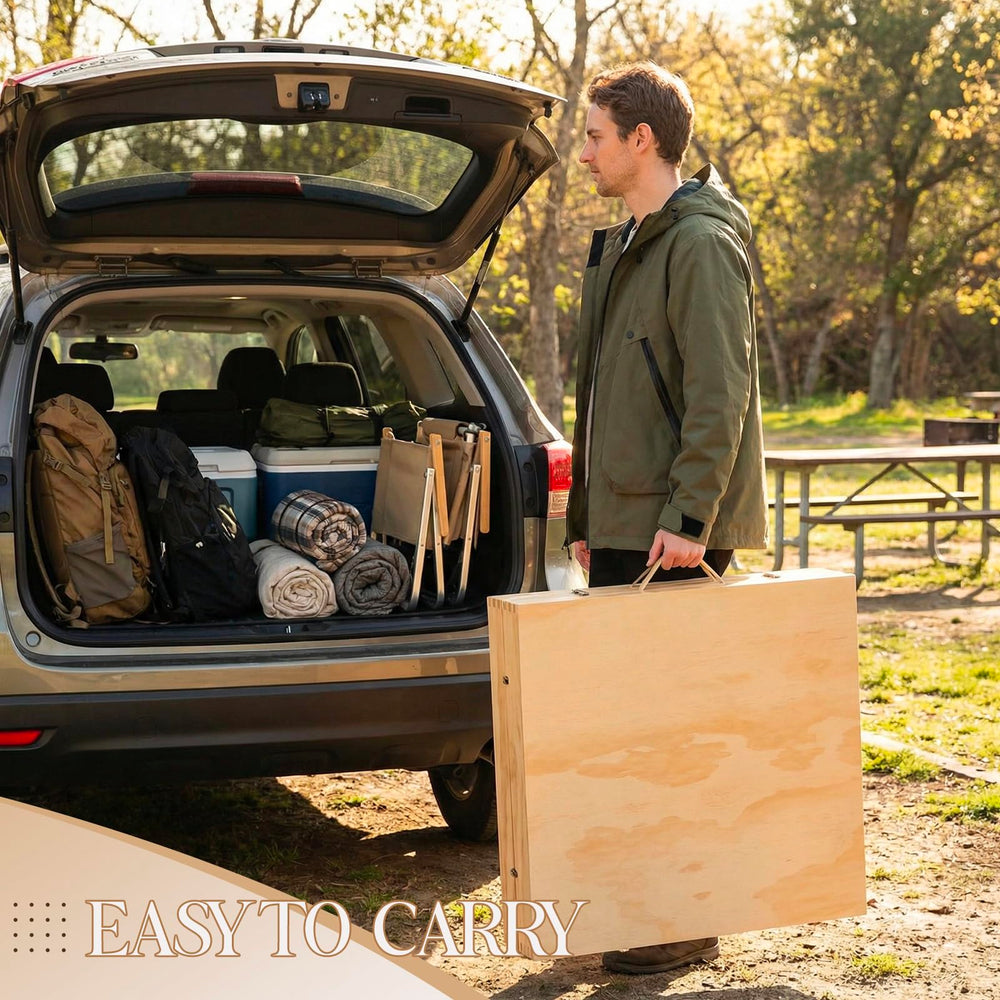 Leinuosen folded flat for storage showing compact transport convenience