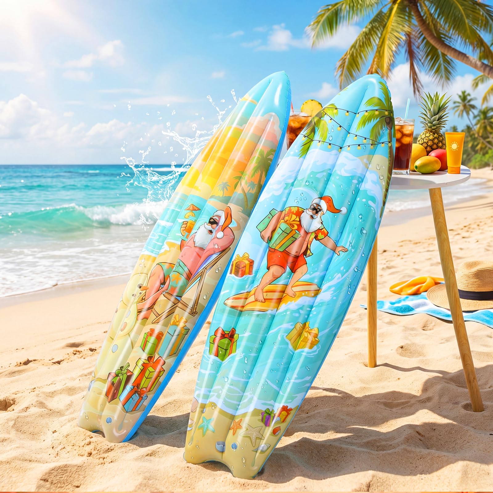 Leinuosen surfboards in a backyard party setting creating vibrant atmosphere and guest engagement benefit