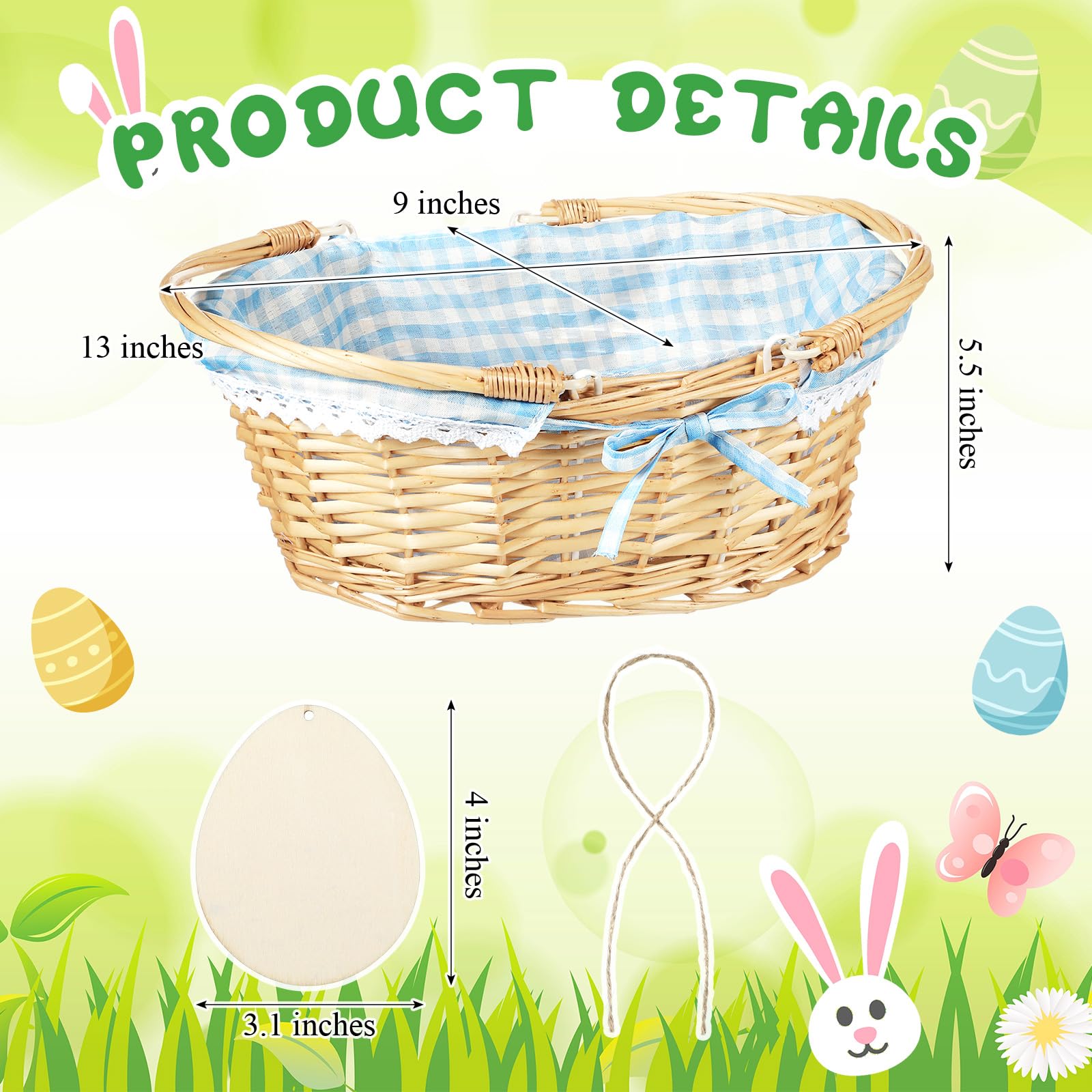 Leinuosen top shot showing blue fabric lining and roomy interior for treats and eggs