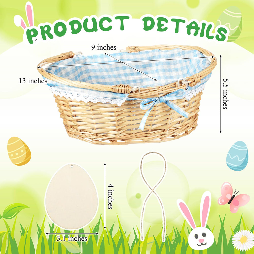 Leinuosen top shot showing blue fabric lining and roomy interior for treats and eggs