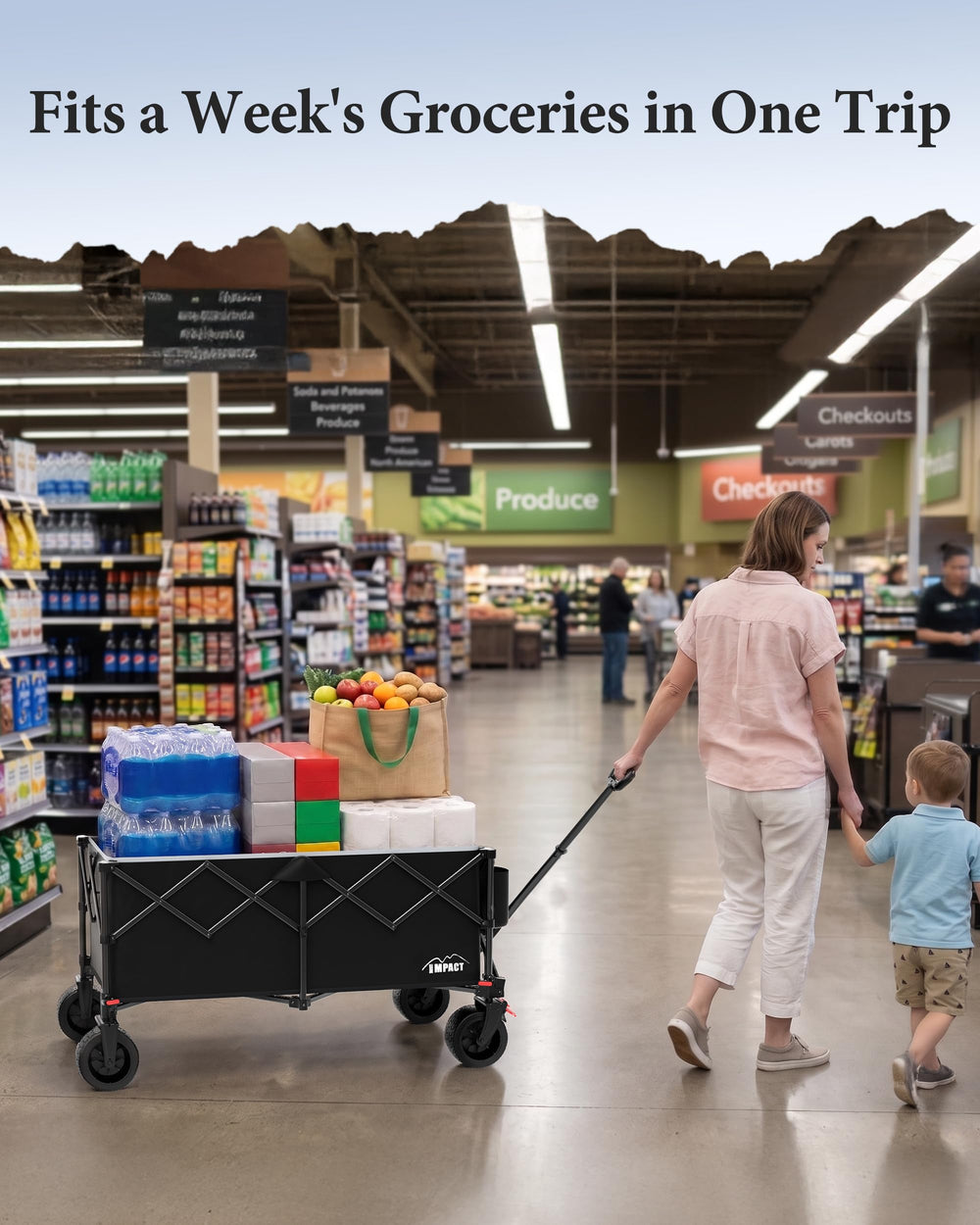 LEISURE IMPACT close-up of 360° swivel wheel showing smooth maneuverability
