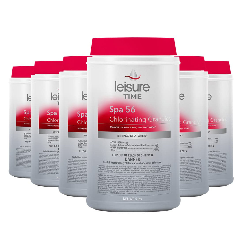 LEISURE TIME front packaging showing 5-lb container and label benefit quick-dissolving