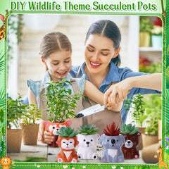 Leitee grouped animal-shaped pots showing variety and decorative appeal