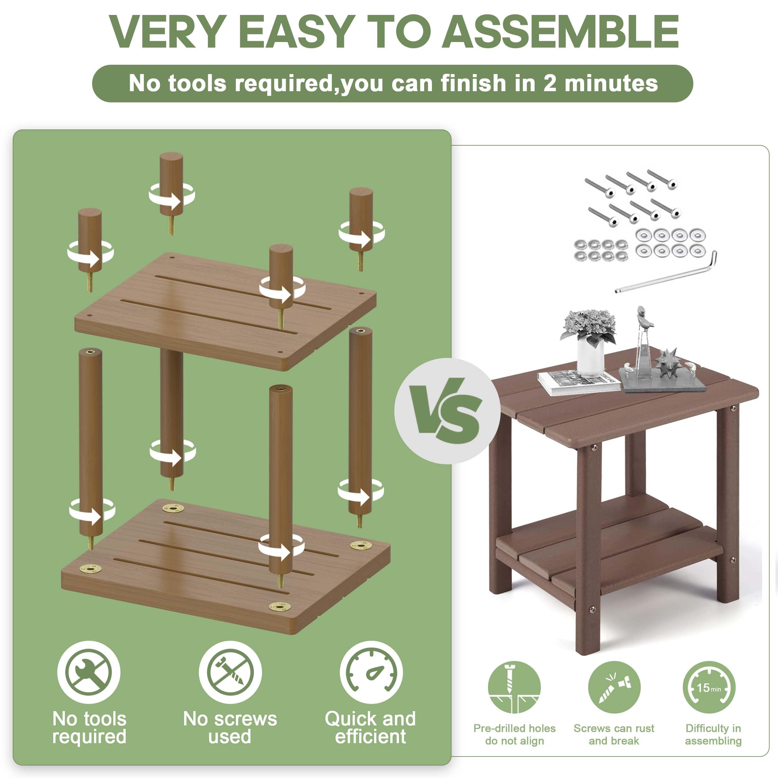 LEJANEOYE two-tier storage layout with items on top and lower shelf for organized use