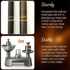 LeJoy Garden close-up of 16mm metal tubing showing durability