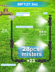 Lekit PU tubing connected to brass 3/4" adapter illustrating leak-resistant joint