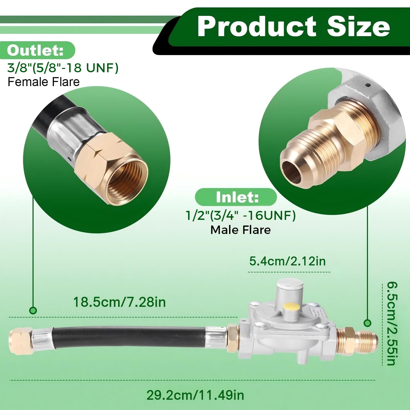 Lemfema regulator close-up highlighting pressure adjustment and safety