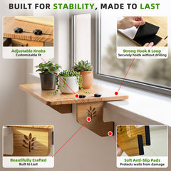 LEMIPENI shelf holding heavy ceramic pots showing 30 lb capacity benefit