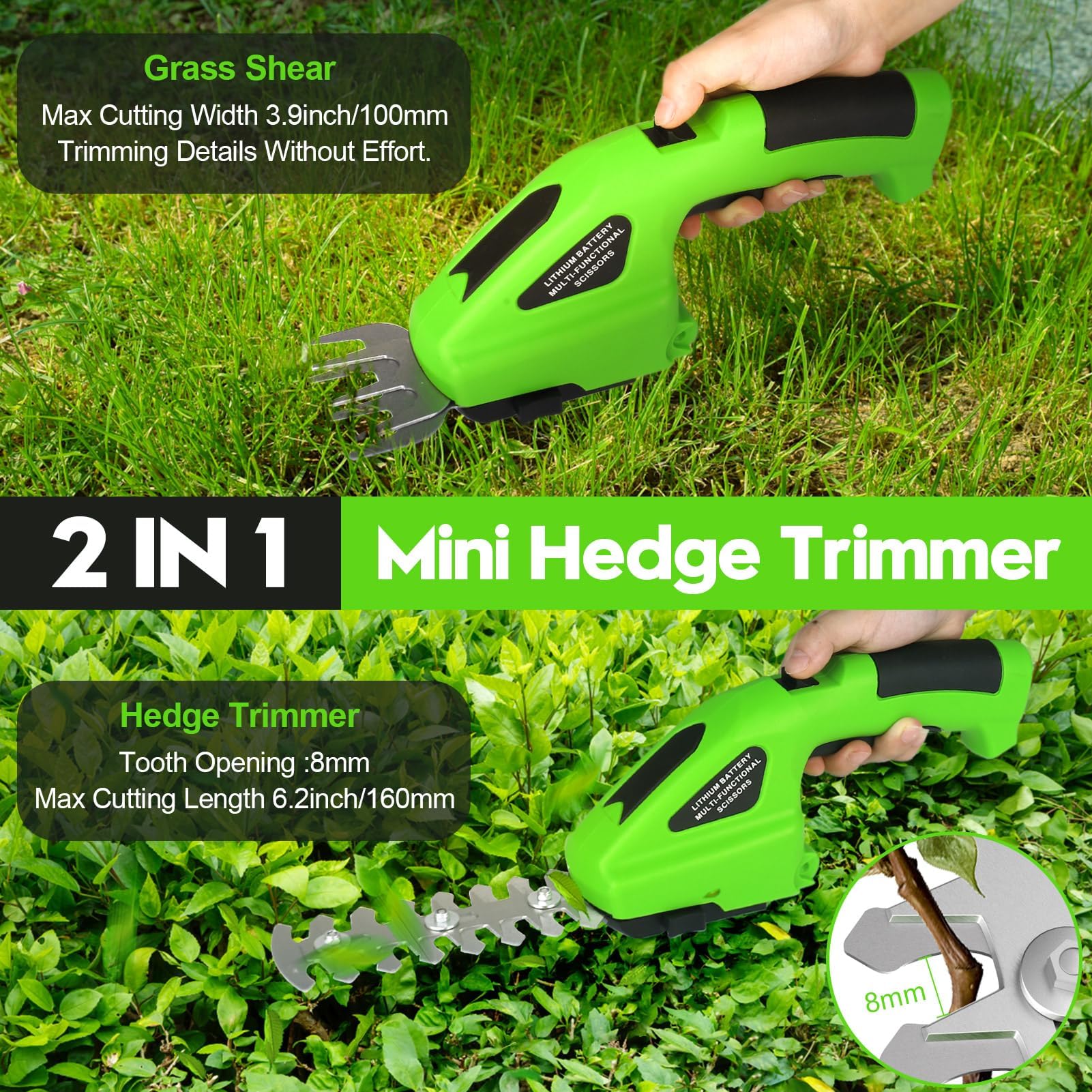 Lemolifys wheel guide closeup for steady straight edging and easier mowing