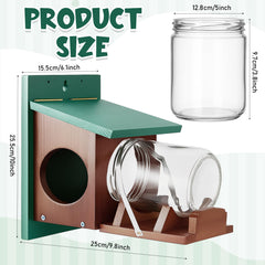LemonRoad clear glass jar close-up showing visible food levels and easy refill