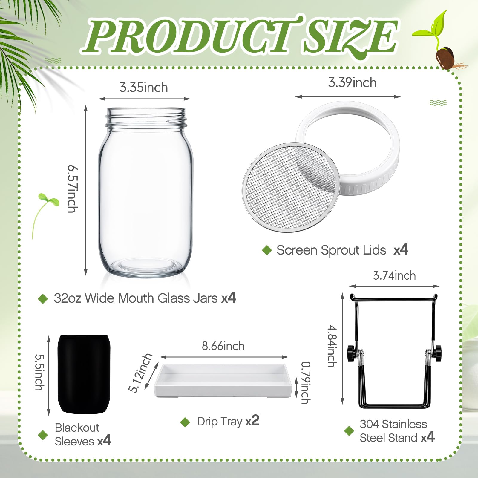LemonRoad foldable stand holding a jar tilted for better drainage and airflow