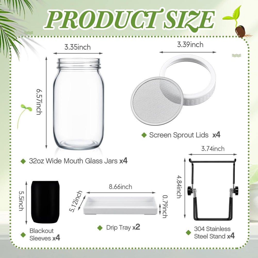 LemonRoad foldable stand holding a jar tilted for better drainage and airflow