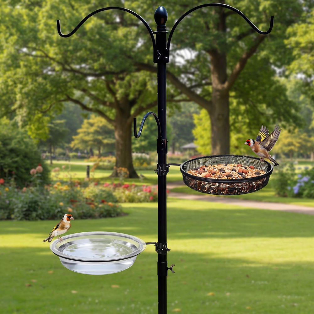 LemonRoad trays in a garden setting enhancing birdwatching enjoyment