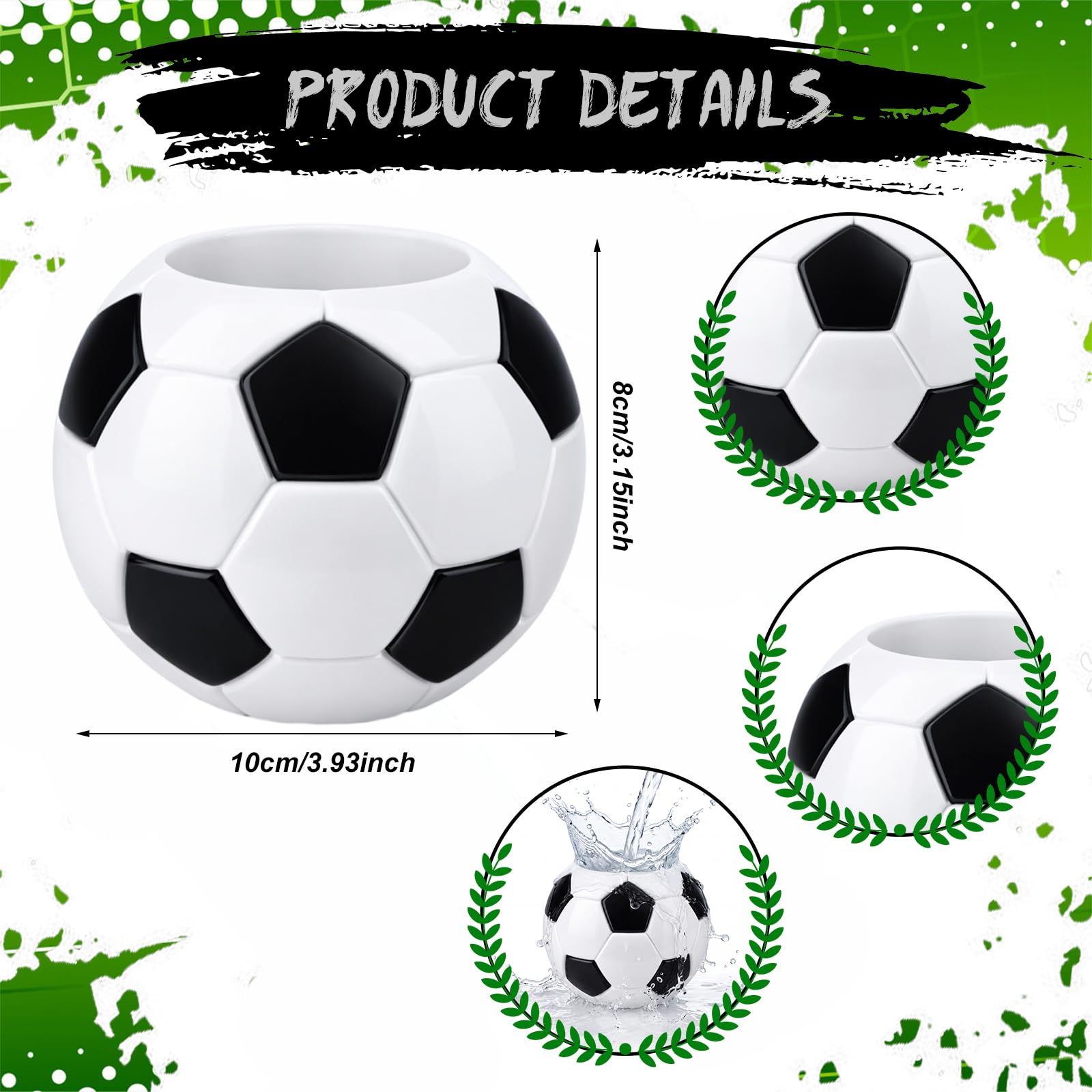 LemonRoad soccer pot close-up of 3D-printed texture and easy-to-clean surface
