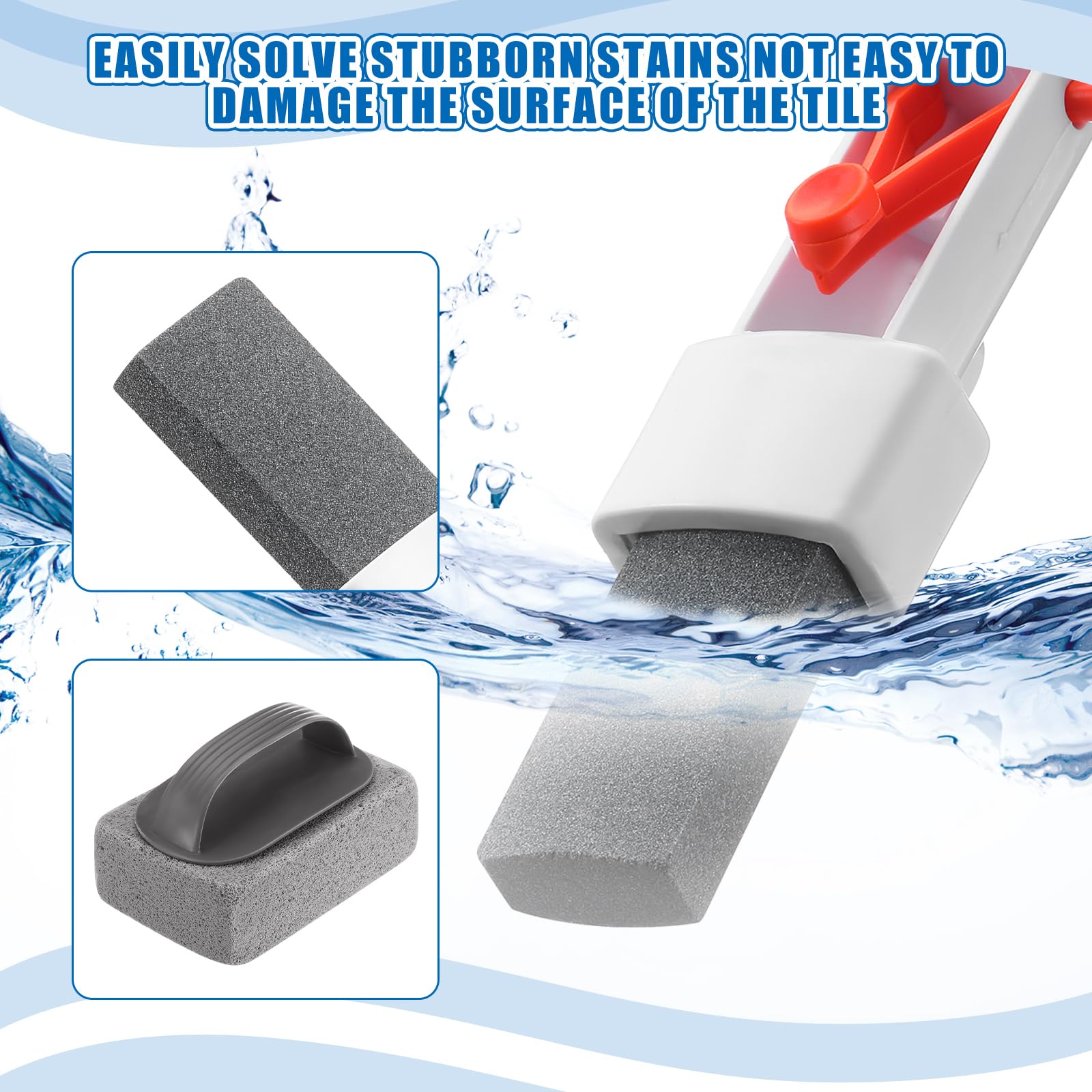 LemonRoad 18-inch stainless brush detail showing corrosion-resistant bristles for heavy scrubbing