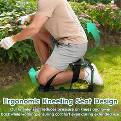 LemZodo side view unfolded as kneeler demonstrating ergonomic support