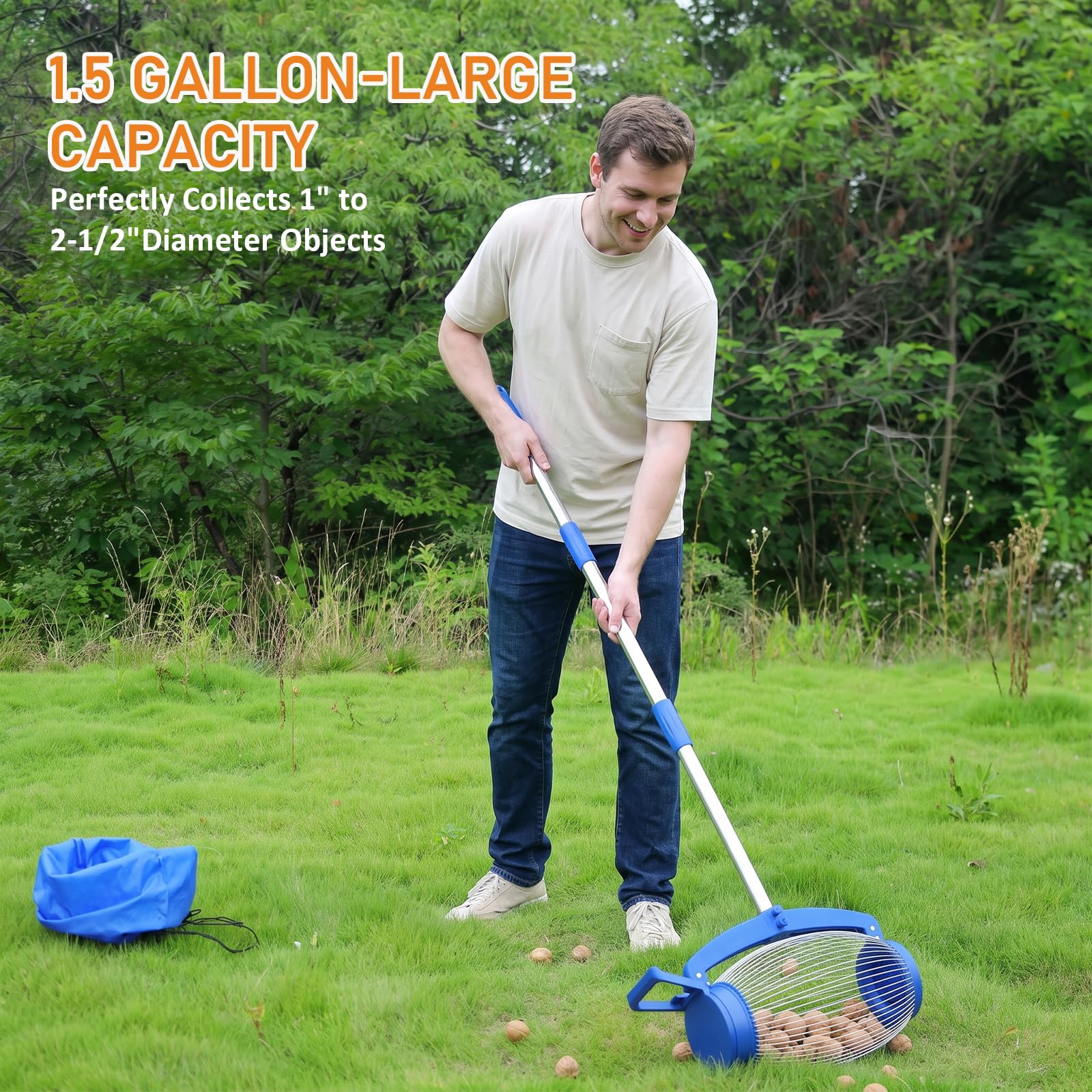LemZodo beside a golf ball showing size range compatibility and capacity benefit