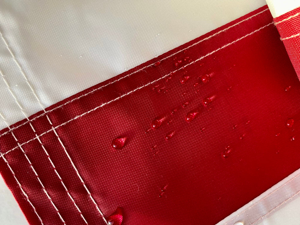 Lenex close-up of embroidered stars showing precise stitching and durability