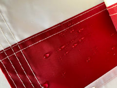 Lenex close-up of embroidered stars showing precise stitching and durability