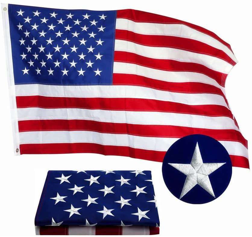 Lenex front view of 6x10ft flag showing full design and curb appeal