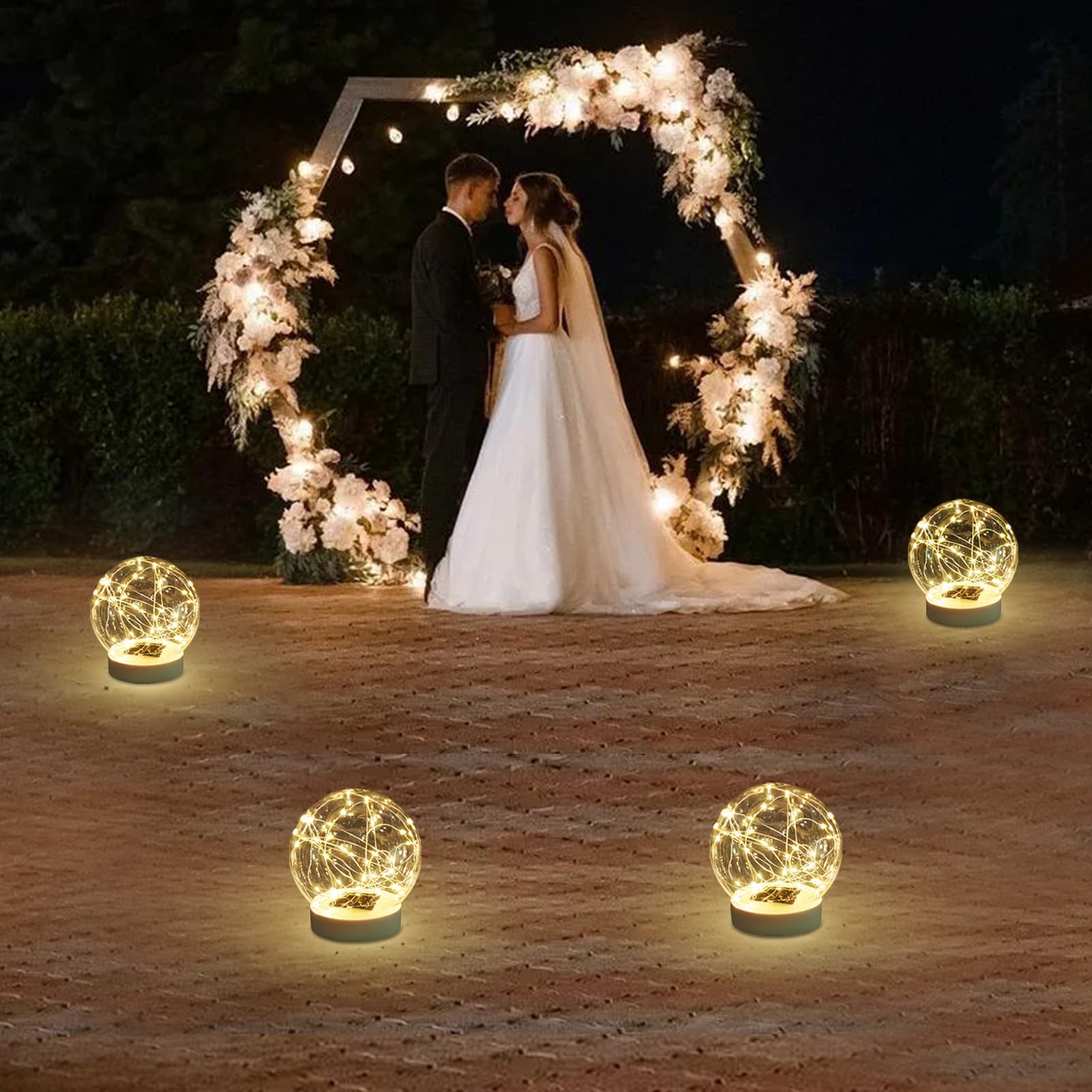 LENONE tabletop wedding centerpiece providing soft warm illumination