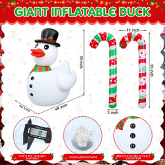 Lenwen candy cane inflatables side profile adding holiday height contrast
