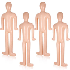 Lenwen front view of four nude inflatable mannequins showing scale and utility