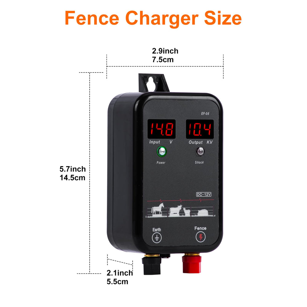 LEOMAUNYX energizer protecting grazing livestock in a farm setting