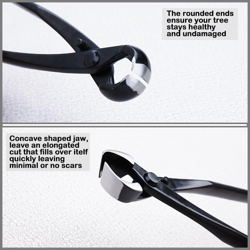 LEONTOOL close-up of concave cutter edge polished for clean, low-scar branch removals