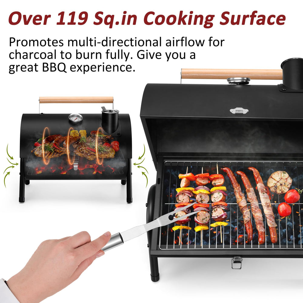Leonyo full accessory layout showing included tools for ready-to-grill convenience